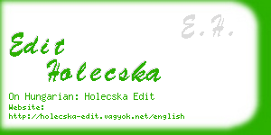 edit holecska business card